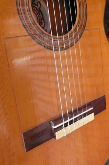 Massieve spruce top, Palissander zadel met nieuw beentje