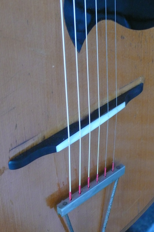 originele brug getopt met been, originele tailpiece 