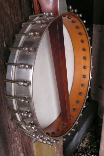 houten pot verplaat met vernikkeld messing, 30 hooks