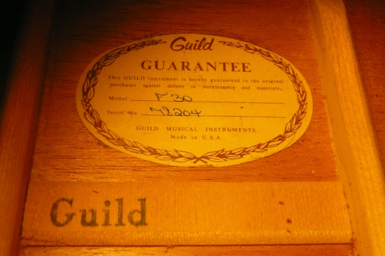 guild label F30 nr 78204