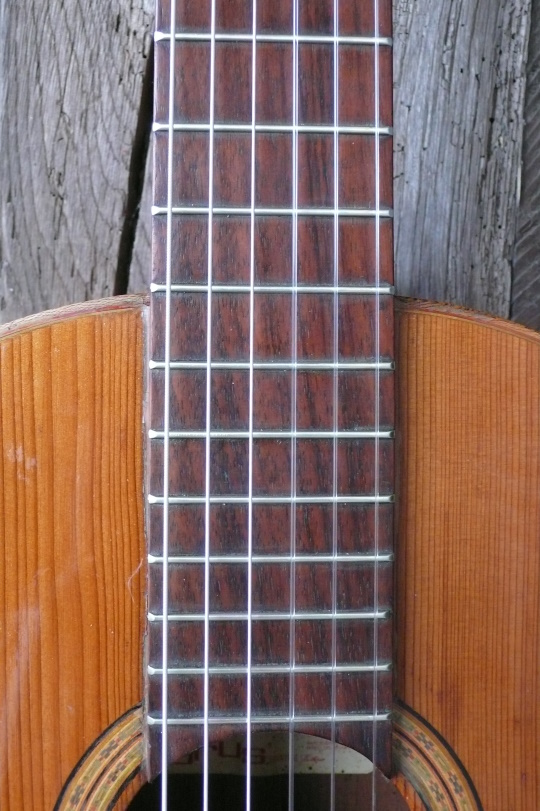 redress van de frets, palissander toets