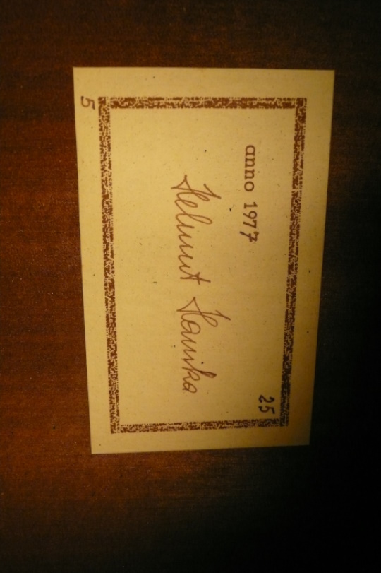 Hanika Label 1977 model 25