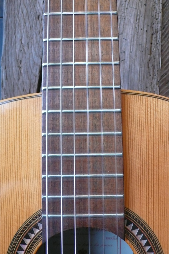 redress van de frets, noten toets