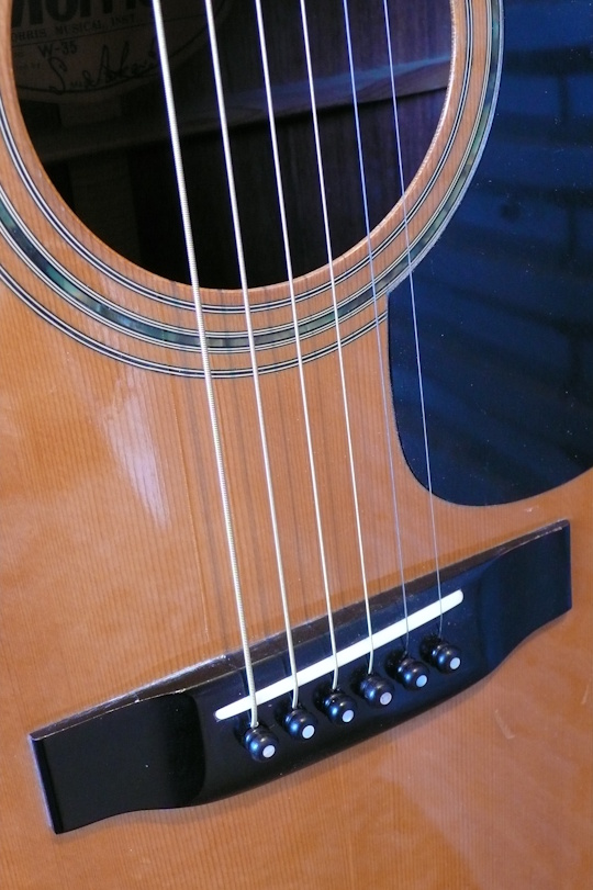 Palissander zadel met nieuw zadelbeen en nieuwe ebben pinnen