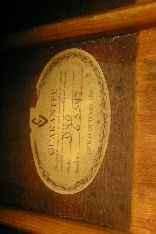 Guild label, D40, nr 63347