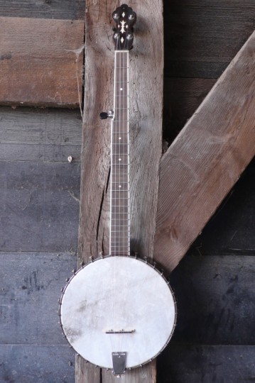 Supertone vijfsnarige open back banjo